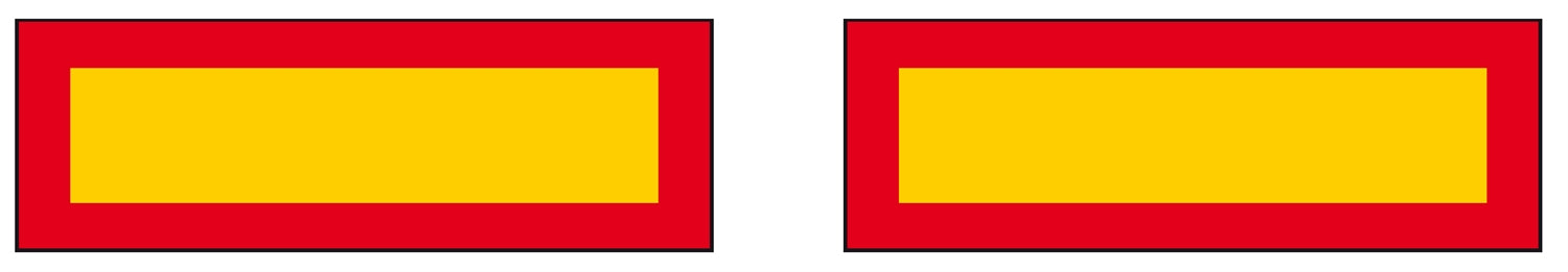 Reflexskyltsats släp 2 delar