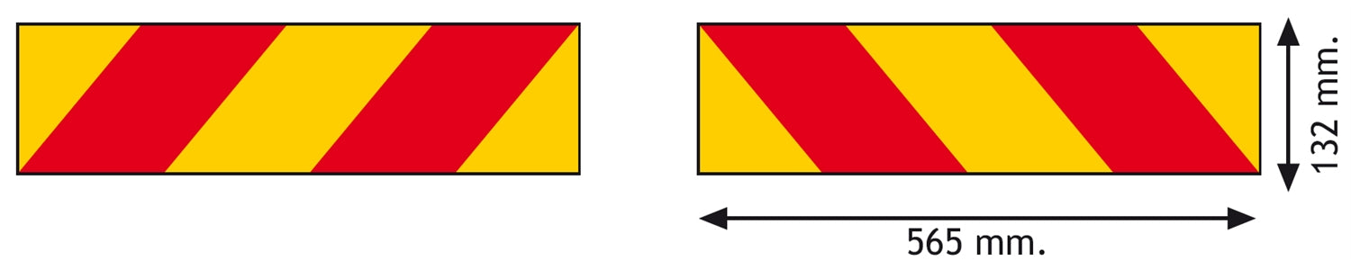 Reflexskyltsats dragbil 2 delar