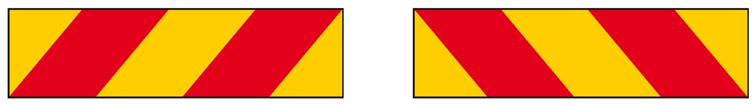 Reflexskyltsats dragbil 2 delar