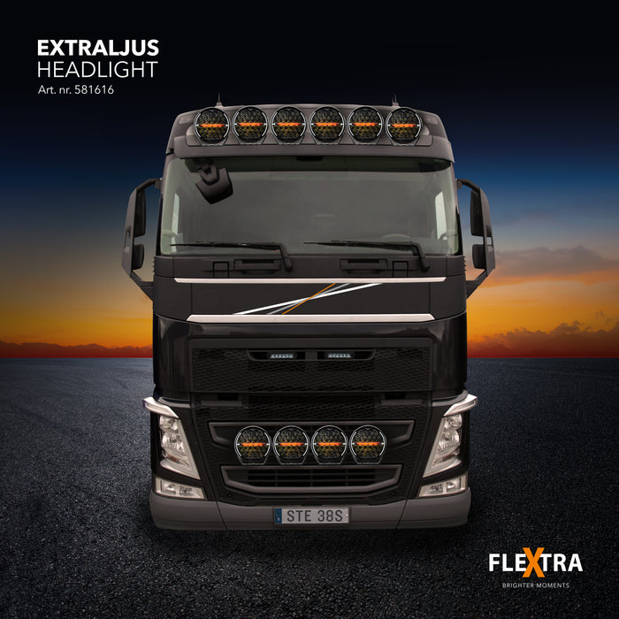 EXTRALJUS LED 9” – Kraftfullt och E-godkänt LED-ljus för optimalt mörkerseende