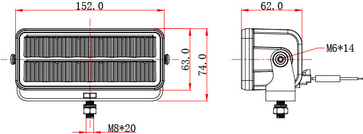 Arbetsbelysning REC Spot 60 W – Kraftfull och Precisionsinriktad LED-lampa