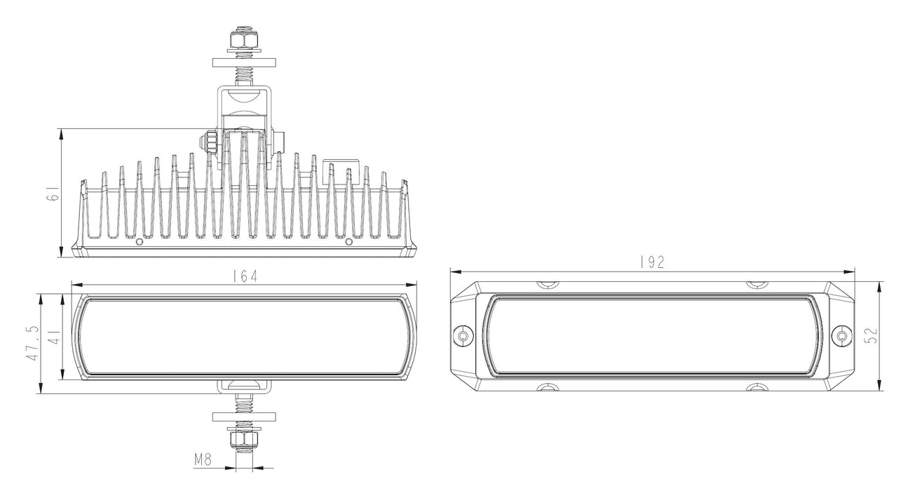 Arbetsbelysning med blixtljus – Kombinerad LED-lampa för extra säkerhet