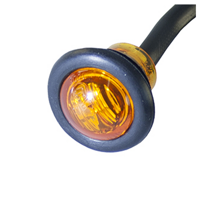 Runda Sidomarkerings-/Positionsljus – Röd, Vit &amp; Orange