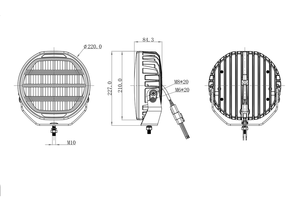 OZZ XR2 P9” LED Extraljus – Kraftfullt &amp; Innovativt Med Dynamiskt Positionsljus