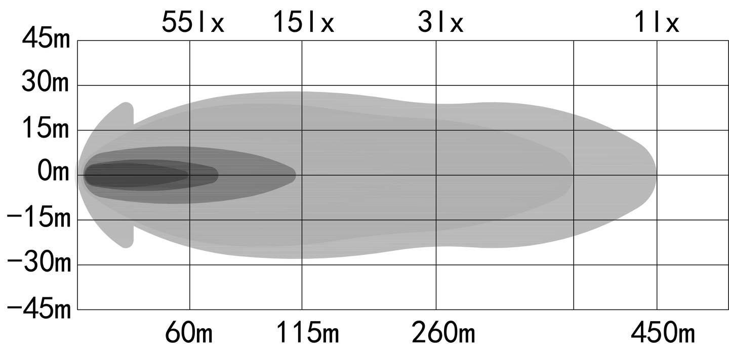 OZZ LP1 REGSKYLTSHÅLLARE M LJUSRAMP SVART