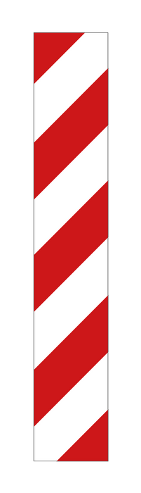 VARNINGSSKYLT SIDOMARKERING VÄNSTER 140x800mm