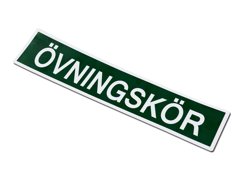 ÖVNINGSKÖRNINGSSKYLT MAGNETISK