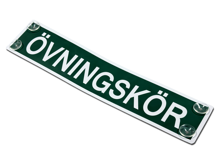 ÖVNINGSKÖRNINGSSKYLT SUGPROPP