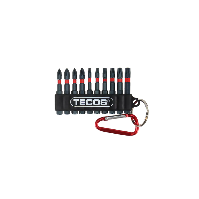 TECOS Bitssats T-B010R – 50 mm, 10 delar