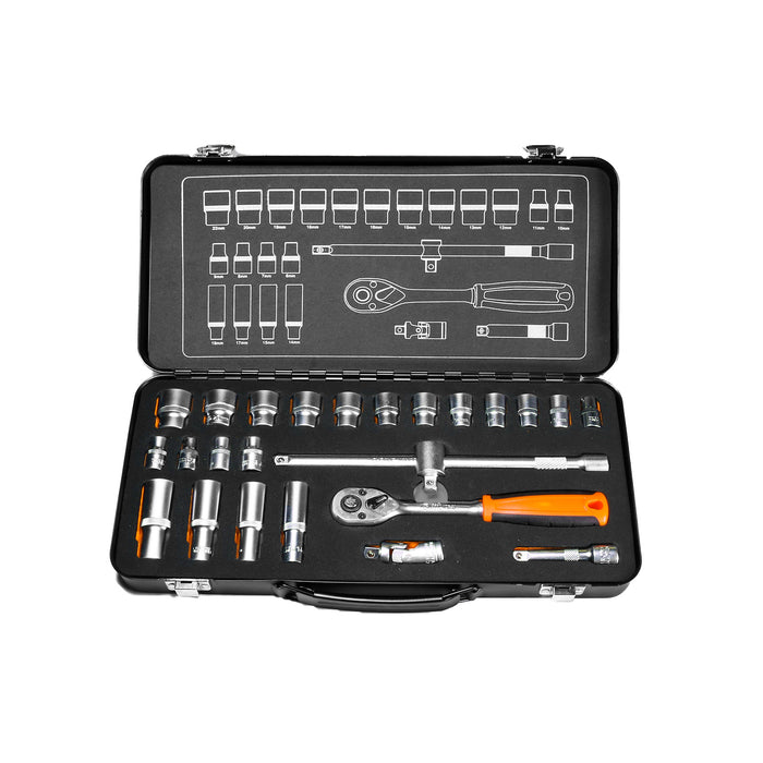 3/8"Dr. Socket Set 25 delar