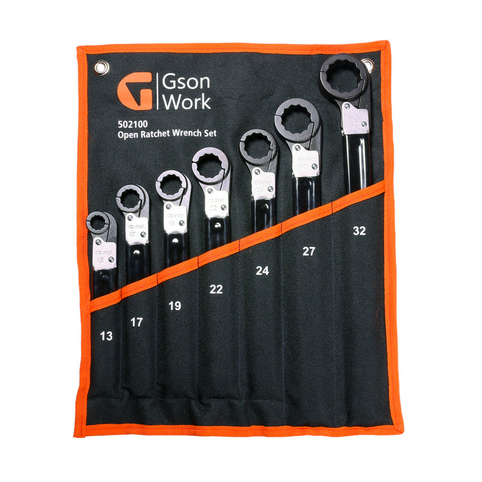 Open Ratchet Wrench Set 13171922242732 mm