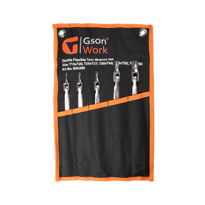 Double Flexible Torx Wrench Set T15 - T60 5 delar