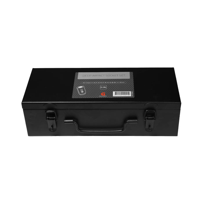 Deep Impact Socket Set 3/4" 12 delar 17,19,21,22,24,27,30,32,33,36,38,41 x 78 mm