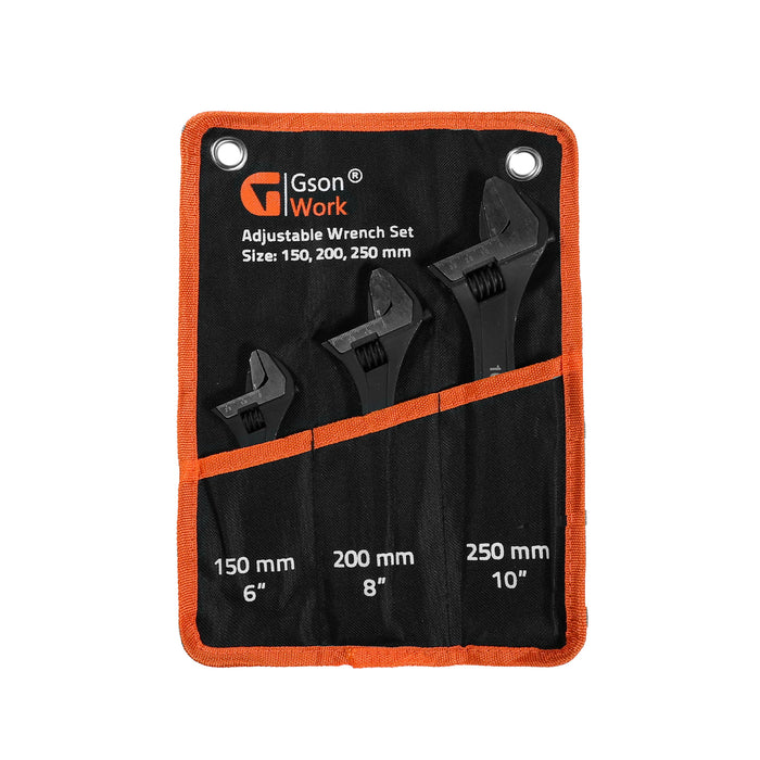 Adjustable Wrench Set 3 delar 6810"