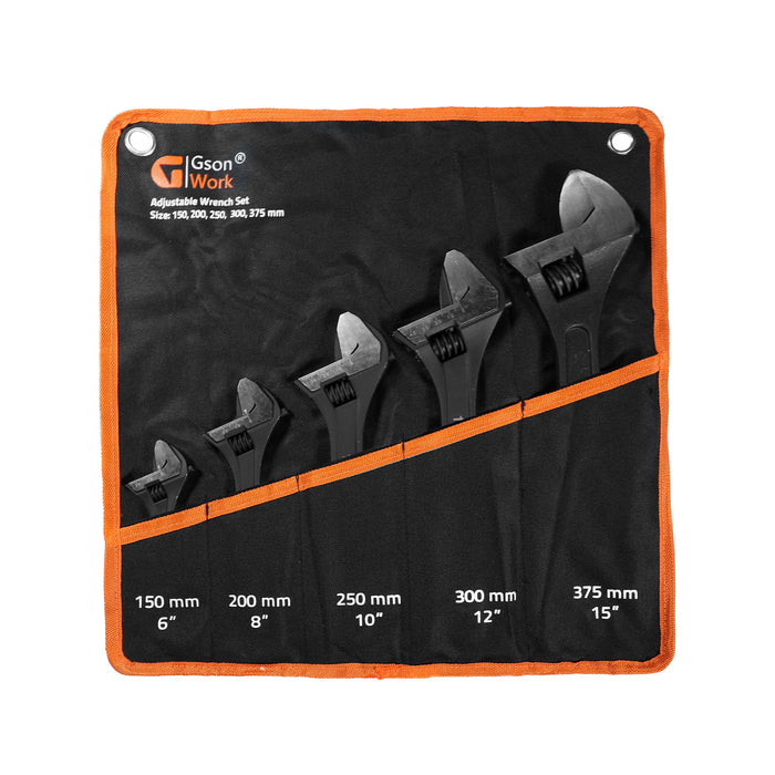 Adjustable Wrench Set 5 delar 68101215"