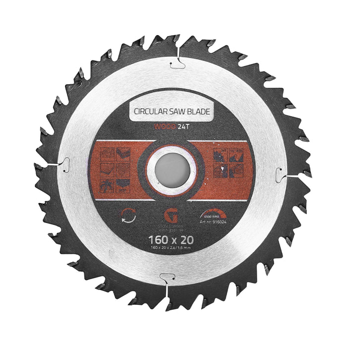 Circular Saw Blade Wood 24 T 190 x 30 x 22 / 14 mm
