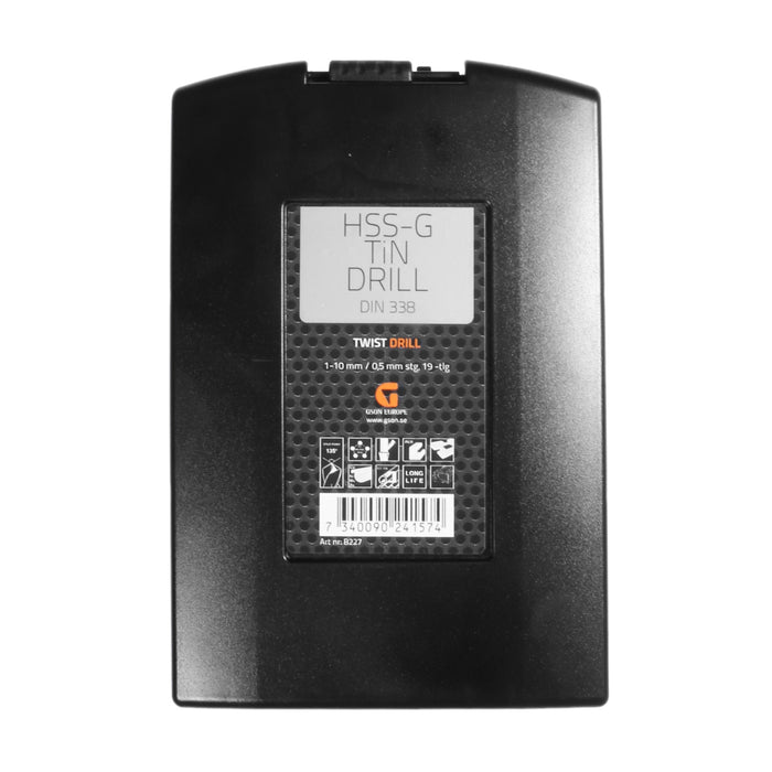 HSS-G TiN Drill Set 1-10 mm