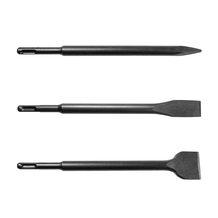 Chisel Set 3pcs Point Flat Spade Chisel