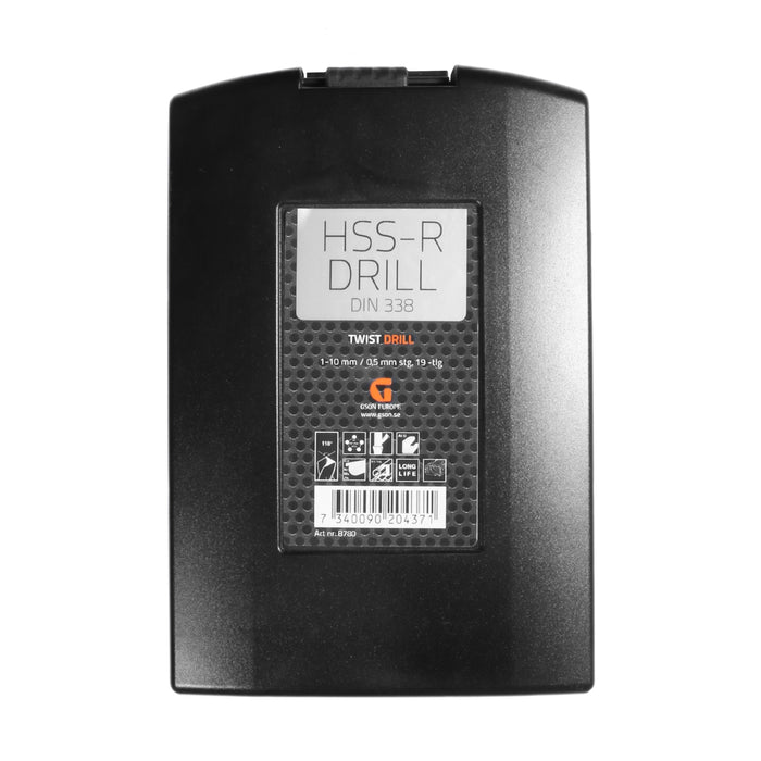 HSS-R Drill Set 1-10 mm