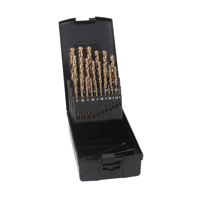 Tecos HSS Cobalt 5% Metallborrset – 25 delar (1–13 mm)