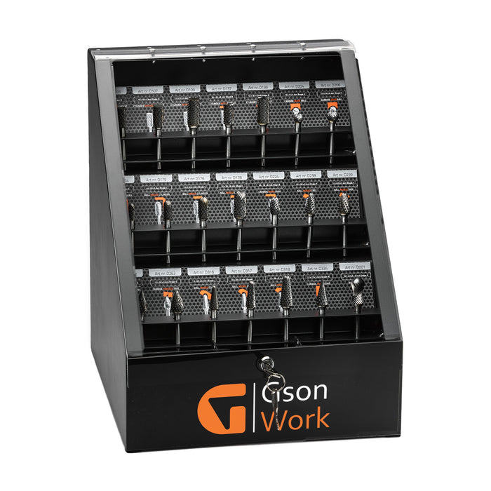 Carbide Burr Display 21 delar