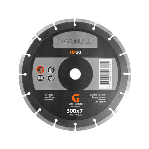 Diamond Cutting Disc HP30 300 x 10 x 2540 mm