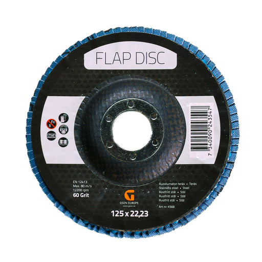 Flap Disc 125 x 2223 mm 60 Grit