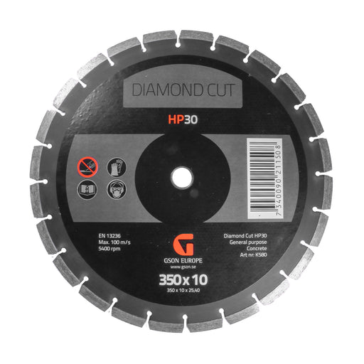 Diamond Cutting Disc HP30 350 x 10 x 2540 mm