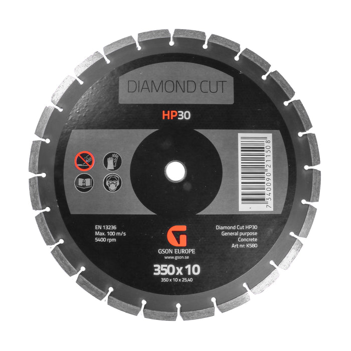 Diamond Cutting Disc HP30 350 x 10 x 2540 mm