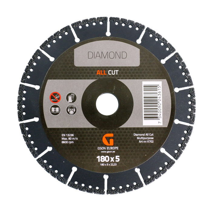 ALLCUT Diamond Cutting Disc 180x50x2223 mm