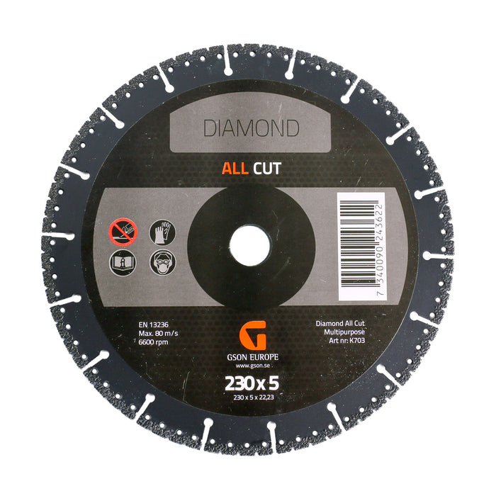 ALLCUT Diamond Cutting Disc 230x50x2223 mm