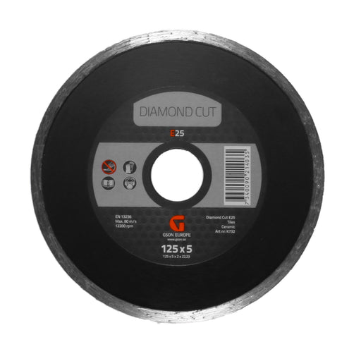 Diamond Cutting Disc E25 125 x 50 x 20 x  2223 mm
