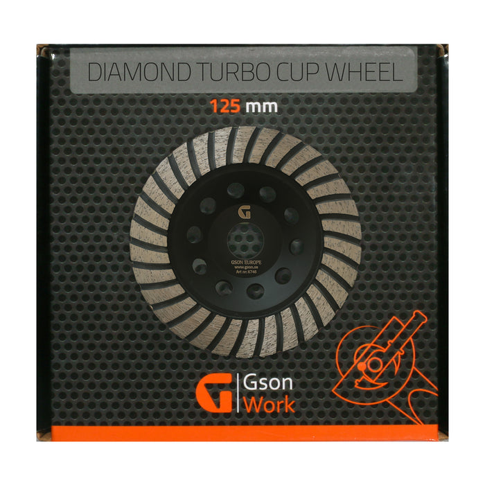 Diamond Turbo Cup Wheel 125 x 5,0 x 20,0 x 22,23 mm