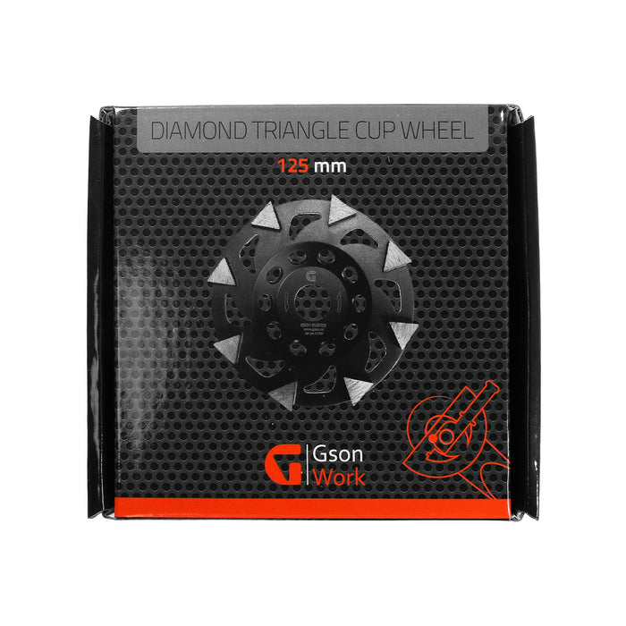 Diamond Triangle Cup Wheel 125 x 5,0 x 21 x 22,23 mm