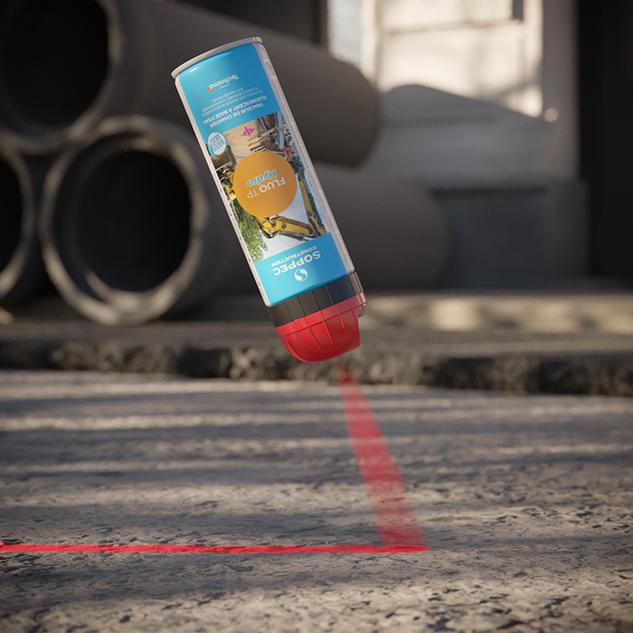 Märkfärg – SOPPEC Fluo TP Hydro 500ml (Vattenbaserad) | Cerise, Blå, Röd, Grön, Orange, Lila, Gul