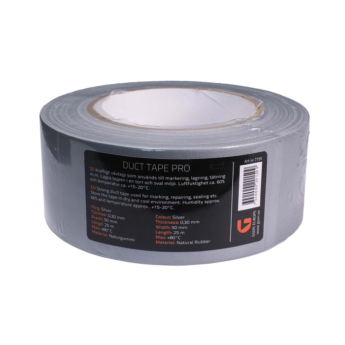 Duct Tape Silver 50 mm x 25 m x 0,30 mm