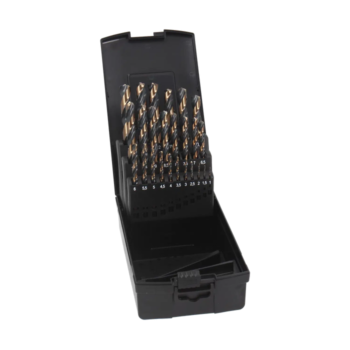 Tecos HSS TurboG Metallborrset – 25 delar (1–13 mm)